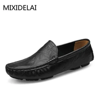 mixidelai soft leather men loafers new handmade casual shoes men moccasins for men leather flat shoes big size 36 48 fashion
