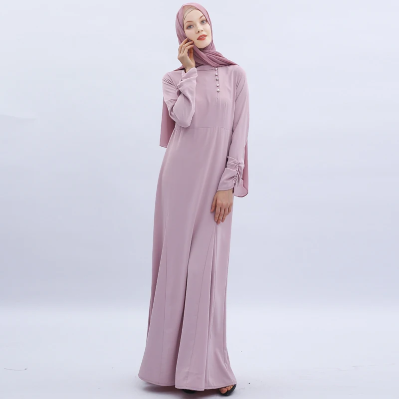 

Pink Pearls Abaya Dubai Muslim Hijab Dress Kaftan Abayas For Women Caftan Oman Islamic Clothing Turkish Dresses Robe Arabe Femme