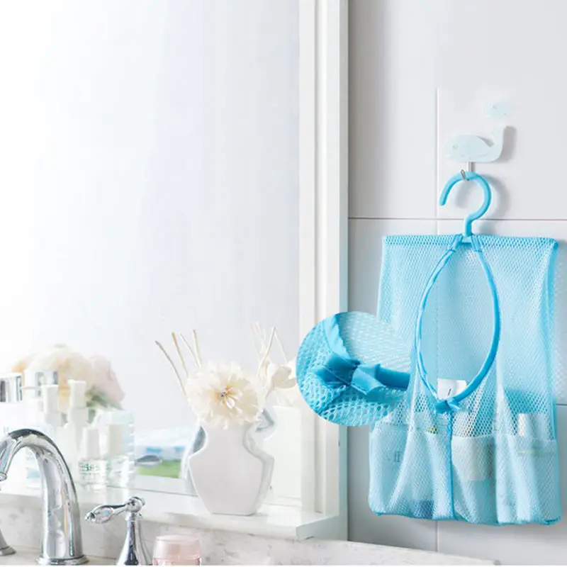 Многофункциональные компактные подвесные сетчатые сумки органайзер для одежды