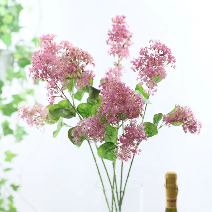 

Artificial 2 Heads Wild Laces Flowers Plastic Flower Branch Fake Plants Wedding Home Decorative Flowers Floral Arrangement