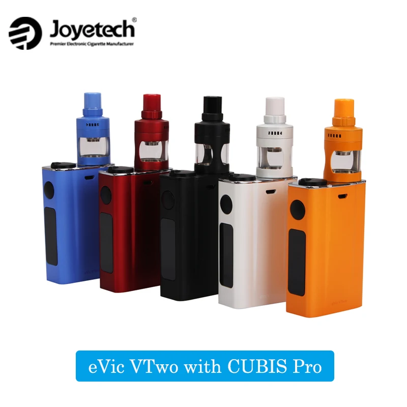Оригинальный Joyetech eVic VTwo с CUBIS Pro Kit 4 мл Cubis емкость 5000 мАч батарея 80 Вт коробка мод