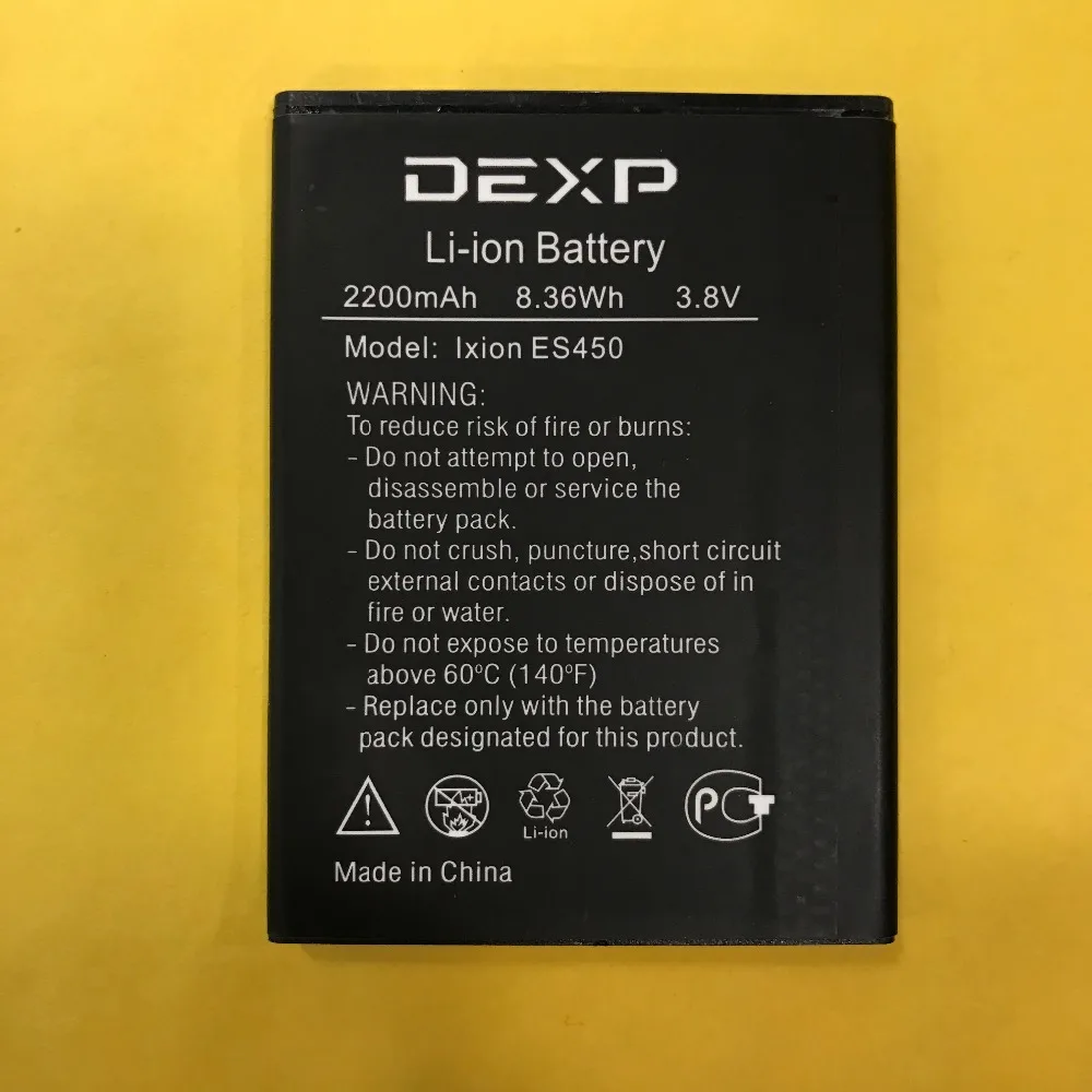 10 шт. MLLSE Новый 3 8 в 2200 мАч Ixion ES450 Аккумулятор для DEXP IXION ASTRA|Аккумуляторы мобильных