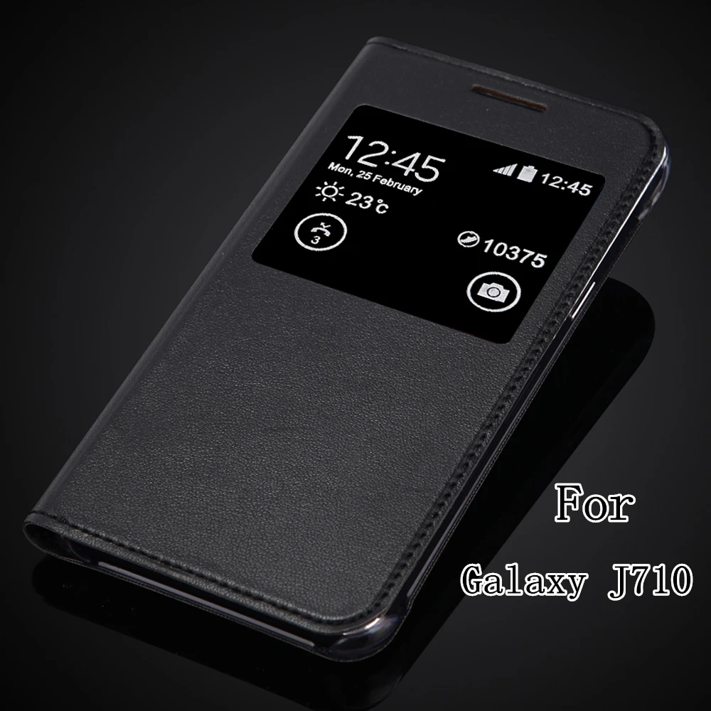 Для Samsung Galaxy J7 (2016) 5 &quotJ710 J702 J710F SM J7108 искусственная кожа флип Бумажник стиль чехол