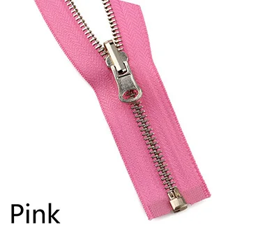 Розовый Meetee 2 шт. 60-150 см 5# металлическая вращающаяся застежка-молния с открытым концом для пуховика двусторонняя молния голова пошив одежды «сделай сам» Аксессуары - Цвет: Розовый