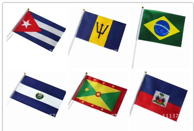 Оптовая продажа Гаити Барбадос Бразилия Куба Сальвадор Гренада флагами размер