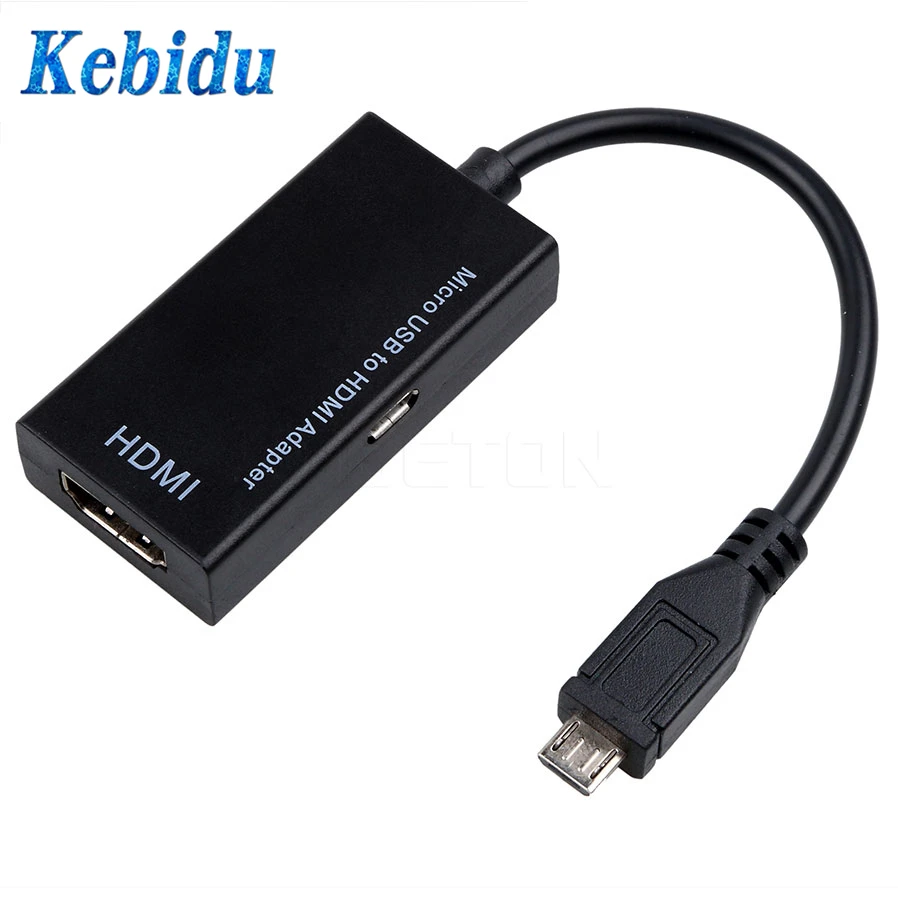 Адаптер kebidu Micro USB на HDMI совместимый 1080P HD кабель для устройства HDTV адаптеры Samsung