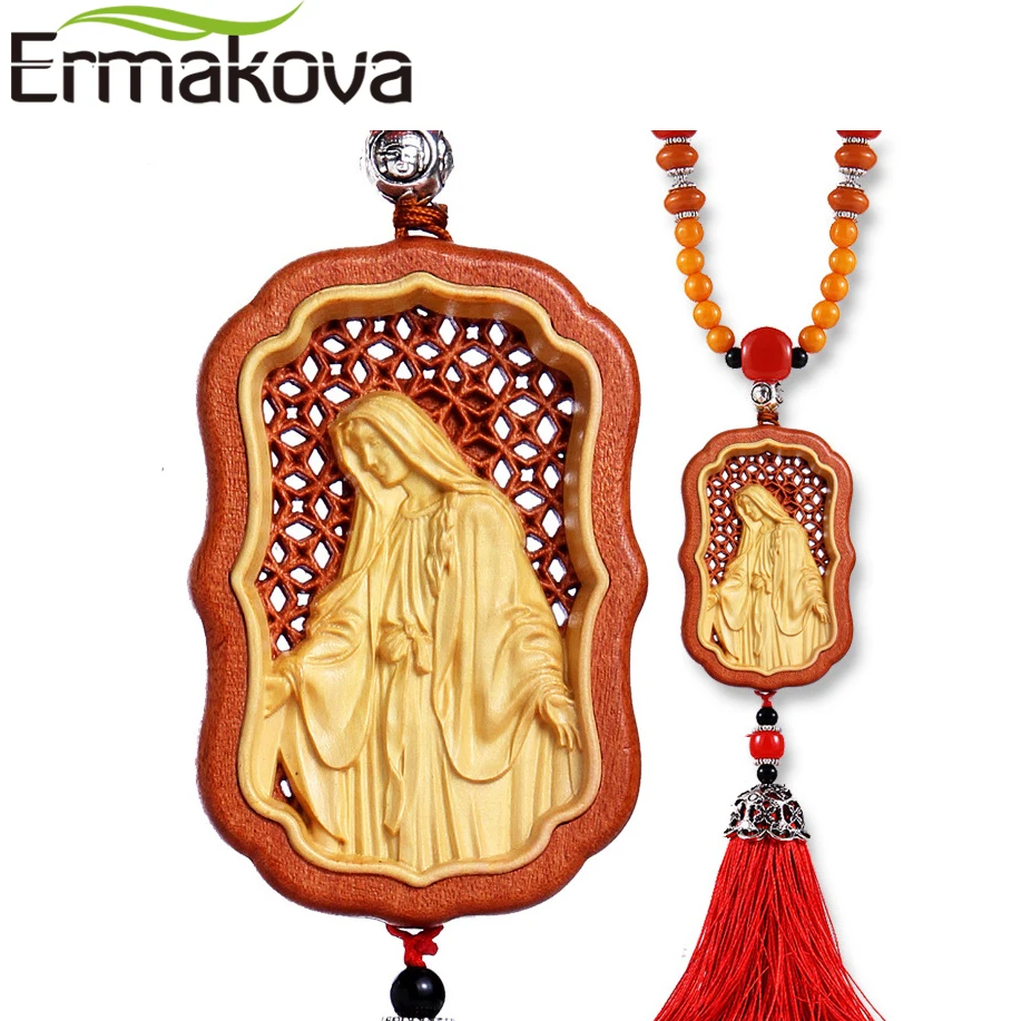 ERMAKOVA 100% бревно Настоящее Дерево художественное ремесло Иисус ручная гравировка