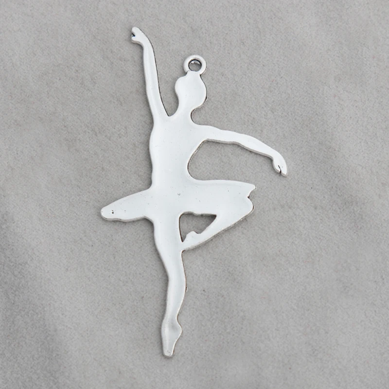 Модные подвески балерины RAINXTAR из сплава для танцовщицы 35*68 мм 10 шт. AAC1847|ballerina