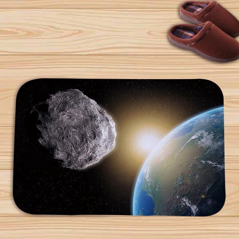 Entryway Mats Beautiful Stars and Planets Door Mat Rugs Carpets Carpet Exercise Print Floor | Дом и сад