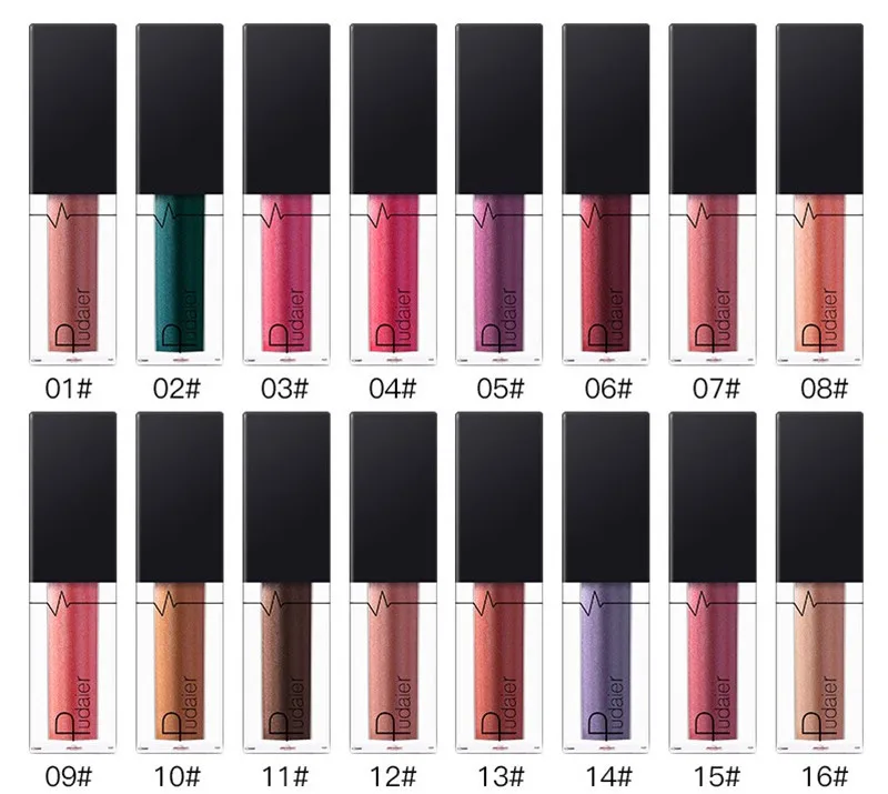 Новинка сексуальная и долговечная блестящая помада Pudaier блестящие пигменты для