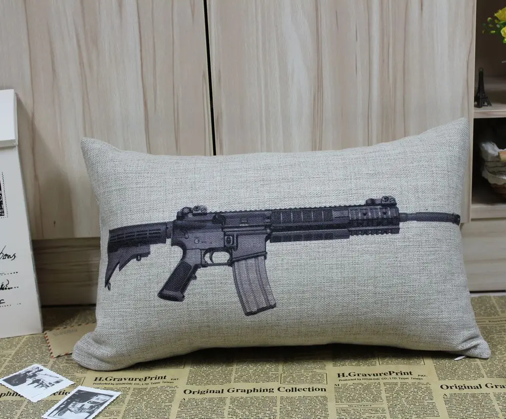 LINKWELL 1 шт. 50 см * 30 черный чехол для ружья AK47 M16 револьвер винтовок UMP45 M249 льняной