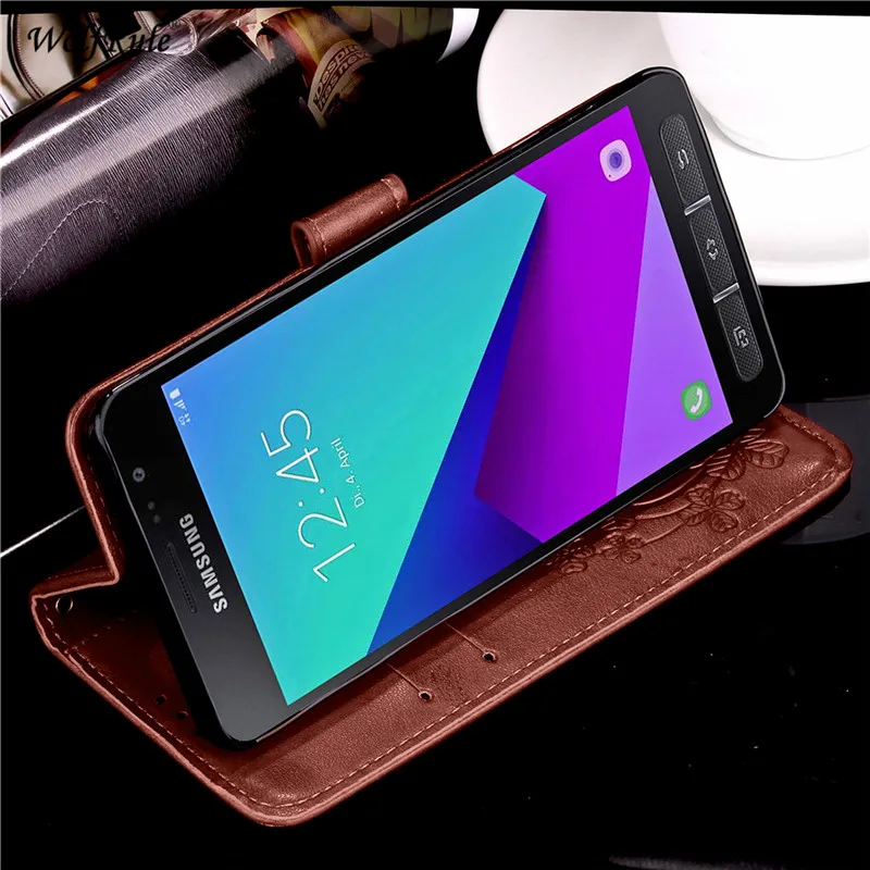 Чехол для Samsung Galaxy Xcover 4 откидной Чехол-Кошелек из искусственной кожи чехол-бампер