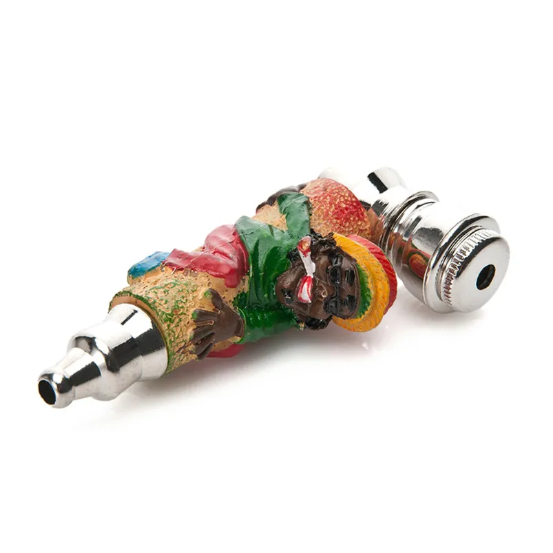 2 шт./лот смешанные цвета смола для пожилых людей с металлической трубкой курения