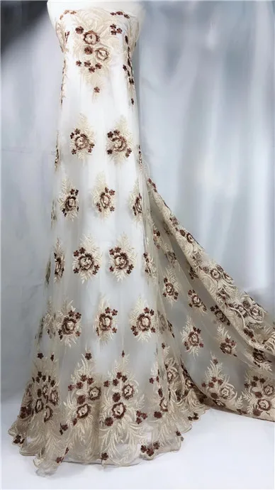 Последние Африканские кружева 2018 простой Дизайн французский Тюль Кружева с