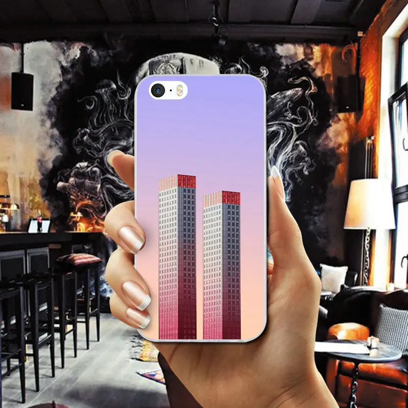 Building Architecture Soft TPU Mobile Phone Cases Cover for iPhone X XR XS Max 7 6 6s 8 Plus 4 4S 5 5S SE 5C Coque Funda Bags |