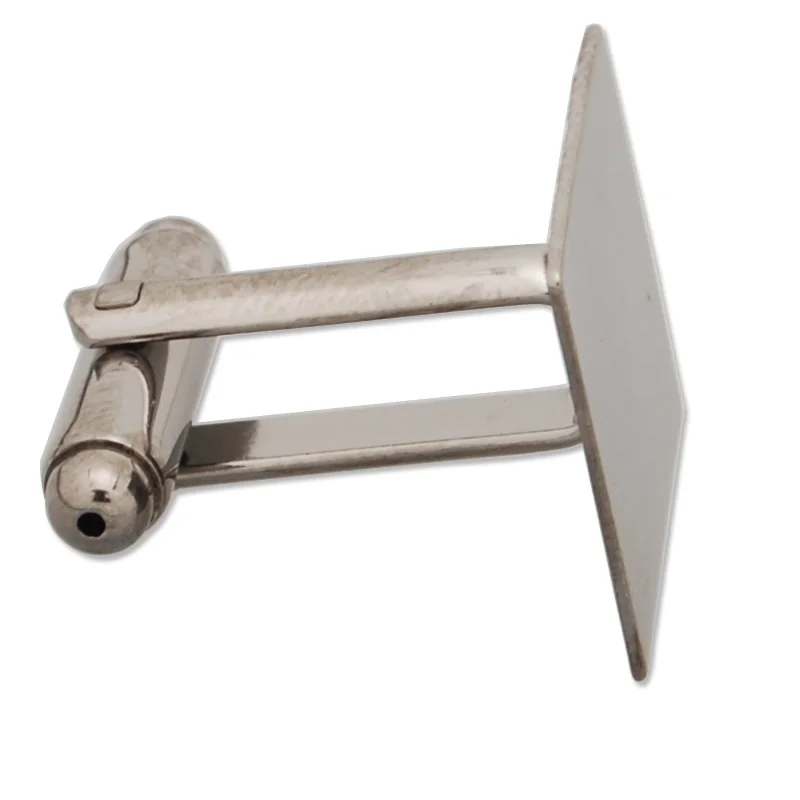 

Модные квадратные медные запонки 15*15 мм, черные запонки для пистолета, заготовки, 20 шт. Wholesale-C2566