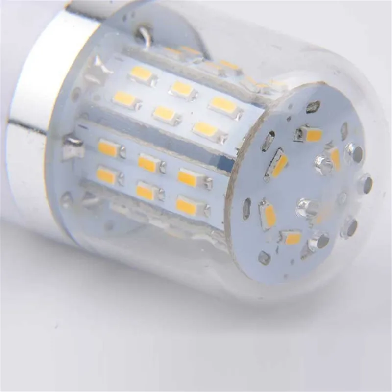 Бесплатная доставка dhl E27 3014 48SMD AC/DC12 ~ 24 V 7 Вт Corn Light SMD3014 светодиодные лампы теплый