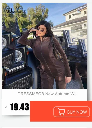 DRESSMECB Глубокий V шеи повязки Холтер Стиль Тощий боди эластичный выдалбливают обтягивающий комбинезон без рукавов Спецодежда Клубная одежда