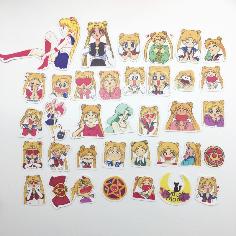 Kawaii мультфильм Сейлор Мун бумага наклейки DIY стикеры для дневника для планировщика альбом милые наклейки Скрапбукинг Канцелярские Принадлежности