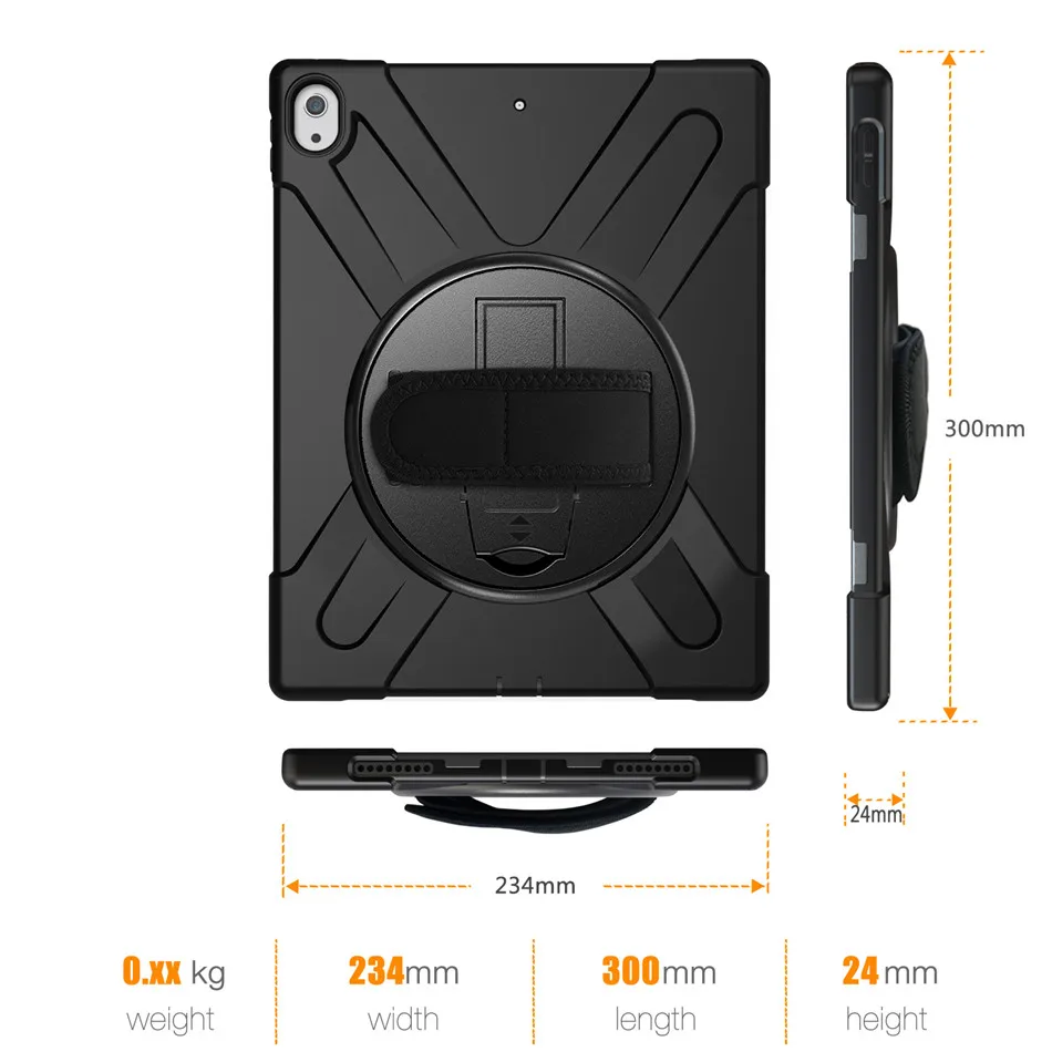 Чехол для iPad Pro 12 9 дюйма (2018) безопасный детей противоударный сверхпрочный