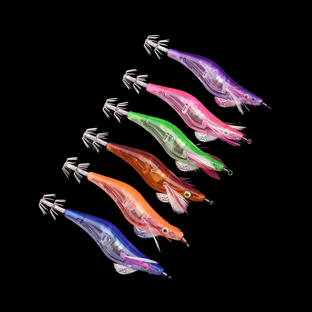 Светодиодный электронный светящийся креветка-кальмар 10 см 12 5 г ночная рыбалка на