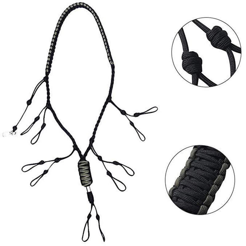 Утка игра вызов ремешок с 12 регулируемыми петлями держатель ручной Плетеный