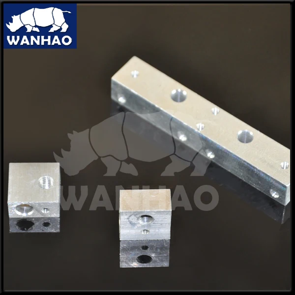 SWMAKER Wanhao Дубликатор 4 3d принтер MK10 двойной алюминиевый блок Комплект