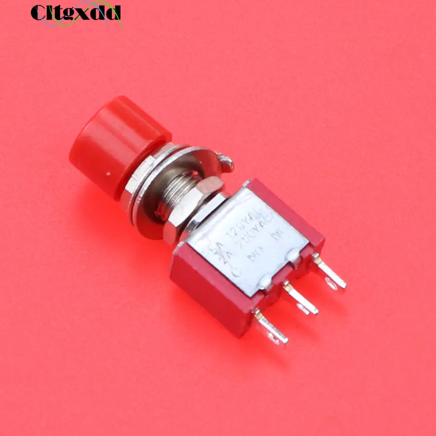 1 шт. мгновенный автоматический возвратный кнопочный переключатель ON (ON) 2 А 250 В 5