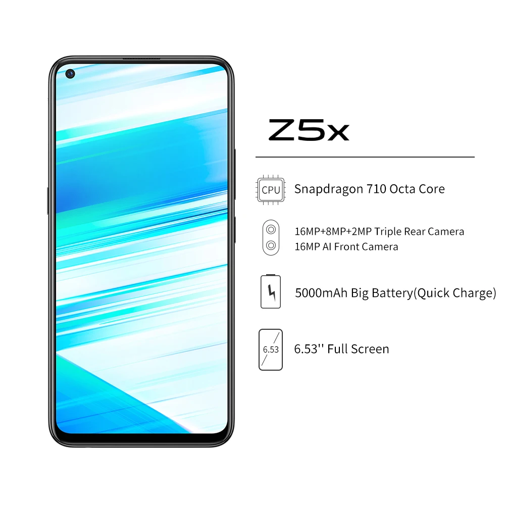Vivo Z5x смартфон с восьмиядерным процессором Snapdragon710 ОЗУ 8 ГБ ПЗУ 128 5000 мАч|Смартфоны|