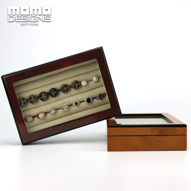 Деревянная шкатулка для ювелирных изделий запонок сережек хранения под заказ