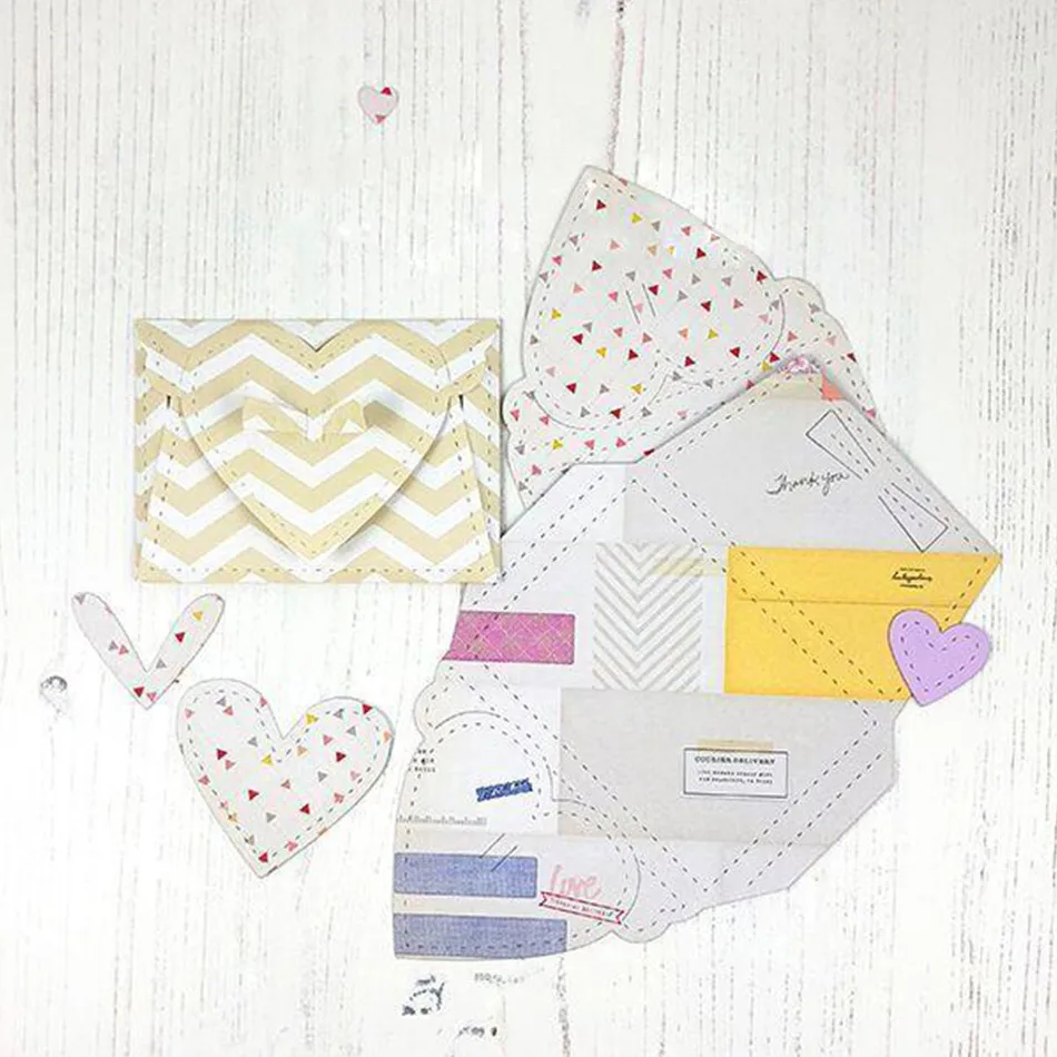 Свинья, для рукоделия, металлические Вырубные штампы, вырубные штампы, 8 шт., любовь, коробка для конвертов, скрапбукинга, бумага, ремесло, нож, форма, лезвие, трафареты, штампы