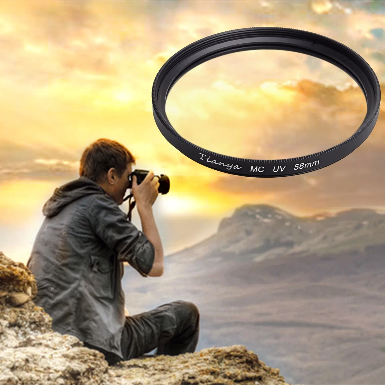 

W TIANYA 58MM 52MM 77MM UV Lens Filter for DSLR/SLR/DC/DV, 58mm lens protector