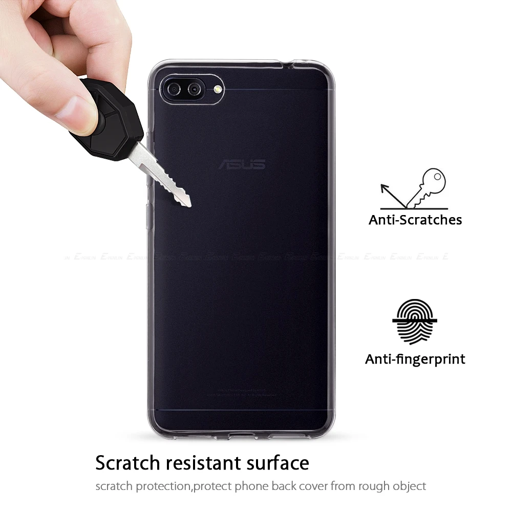 Ультратонкий Прозрачный мягкий защитный ТПУ чехол для Asus ZenFone 4 Max Plus Pro ZC554KL ZC520KL