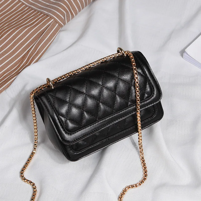 Женские сумки через плечо высокого качества женские стеганые клетчатые с