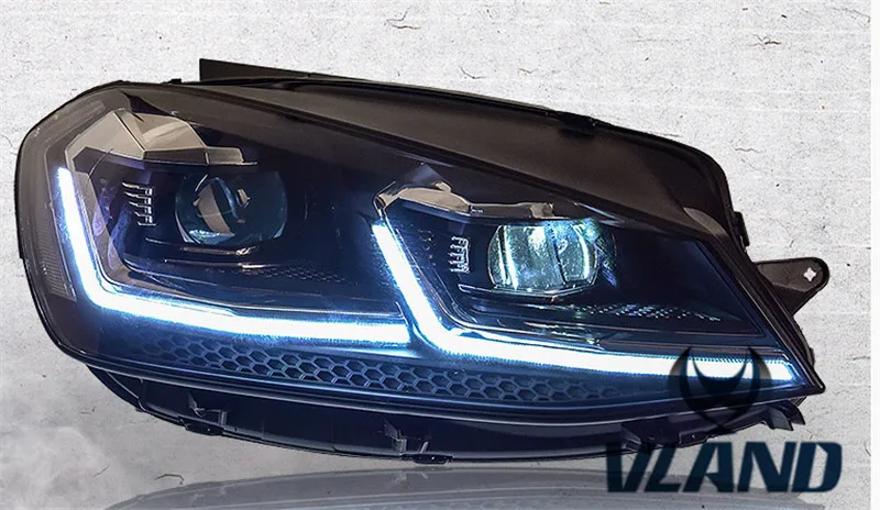Vand завод для автомобильных фар Golf7 MK2 светодиодный DRL ксеноновые фары Plug and Play