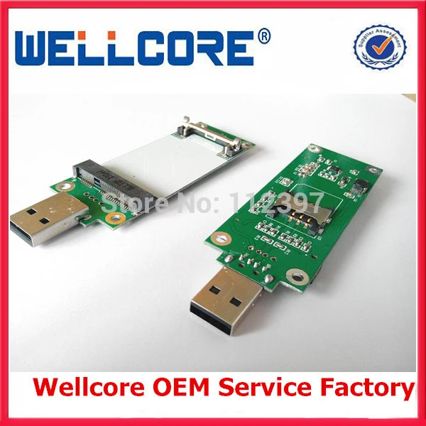 Горячая продажа мини PCI E WWAN Usb adpater с слотом для sim карты|wwan mini pci-e|wwan usbwwan card |