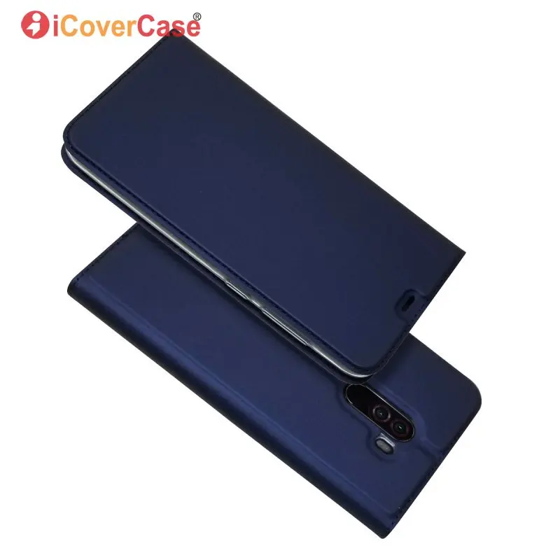 Чехол книжка для Xiaomi Poco F1 Магнитный чехол кошелек кожаная сумка аксессуаров