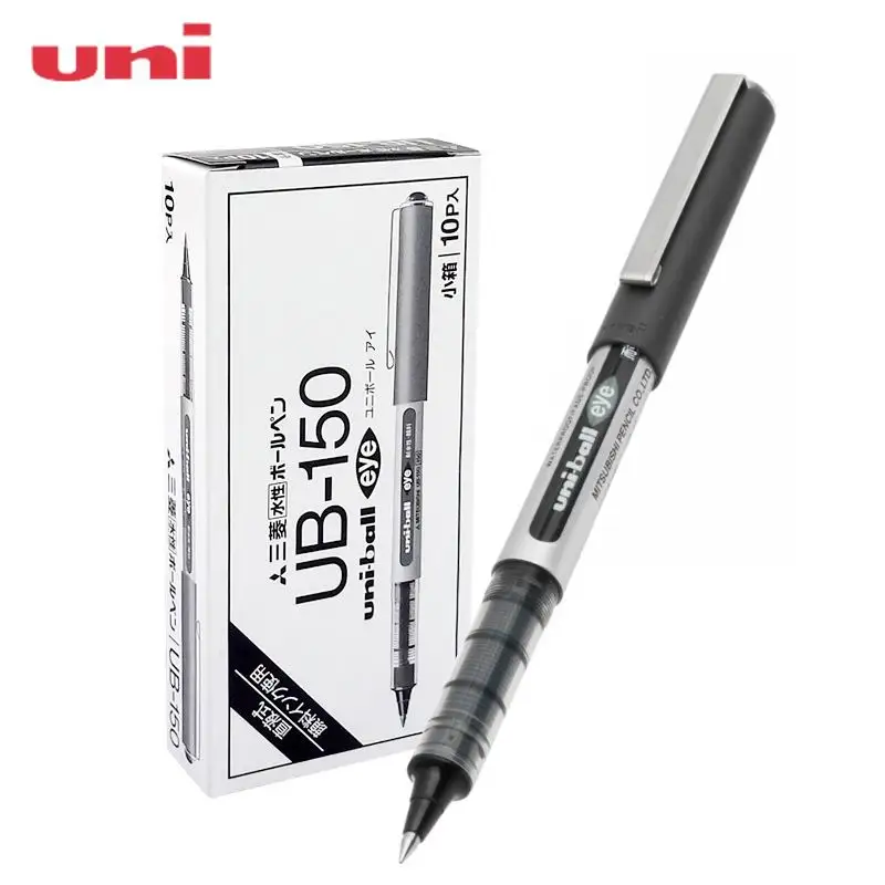 10 шт uni-ball гелевые ручки UB-150 черный/красный/синий японские канцелярские жидкие водные базы 0,5 мм Школьные офисные канцелярские принадлежности