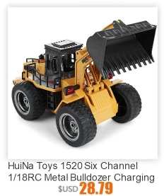HUINA TOYS 1571 1:14 16CH RC сплав мяч захват грузовик RTR инженерный автомобиль реалистичный звук яркий светодиодный светильник 7,2 V 400mAh RC автомобили