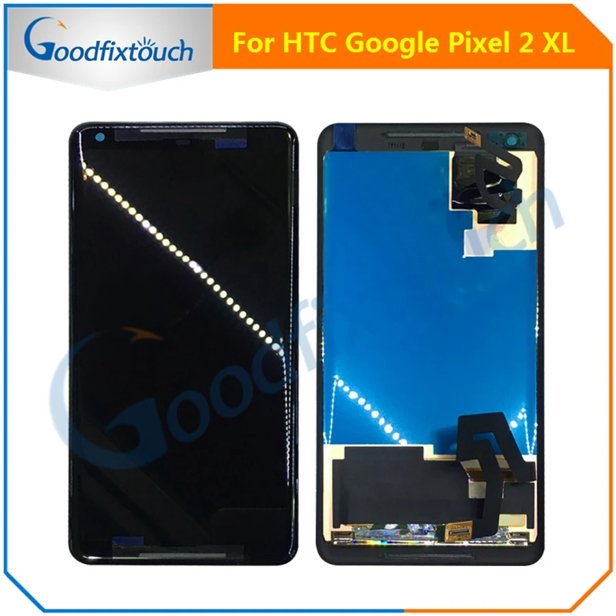 For HTC Google Pixel 2 XL LCD Display+Touch Screen Digitizer Panel Assembly Replacement Parts 6.0"