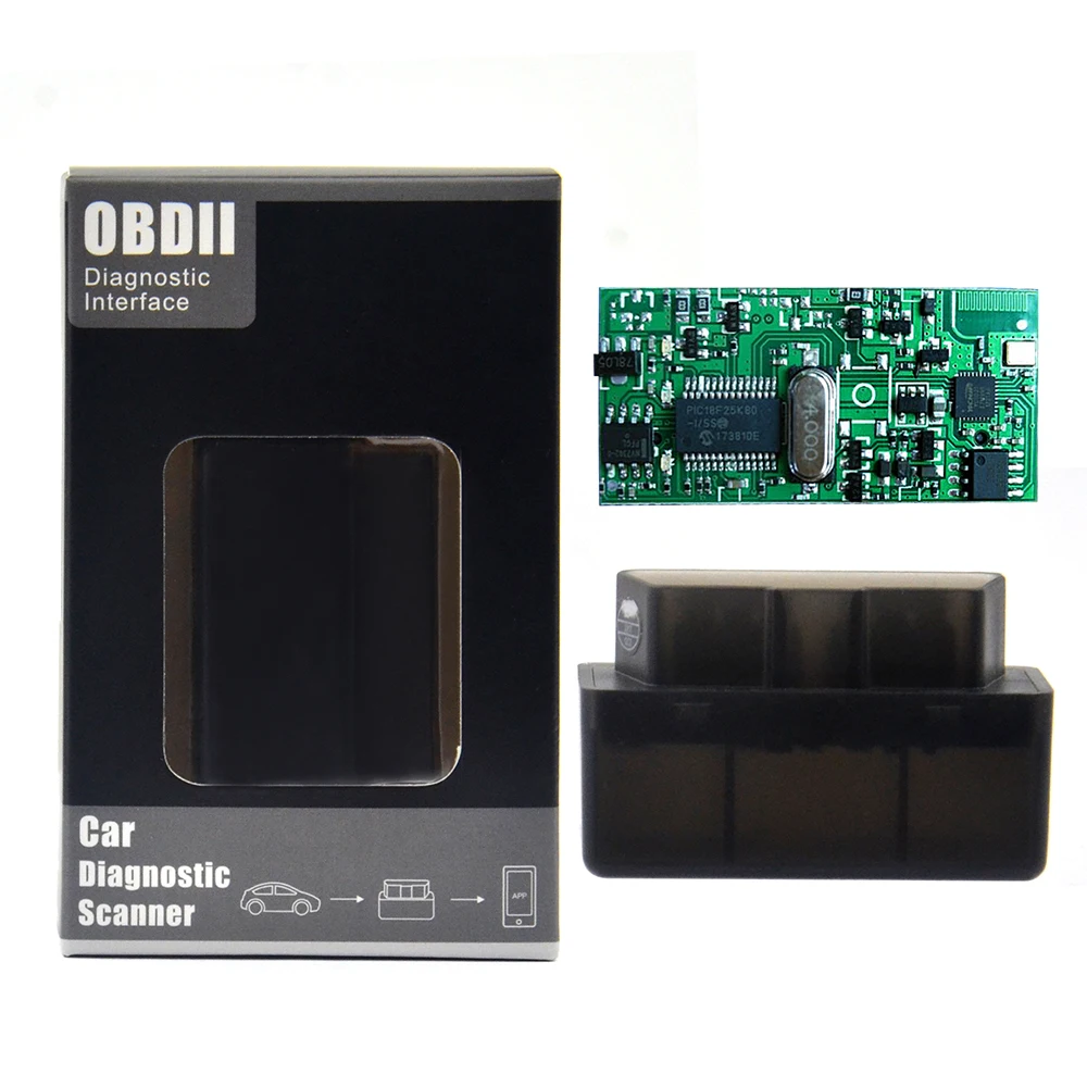 Диагностический сканер 25K80 Mini Elm327 V1.5 Bluetooth OBD2 автомобильный диагностический