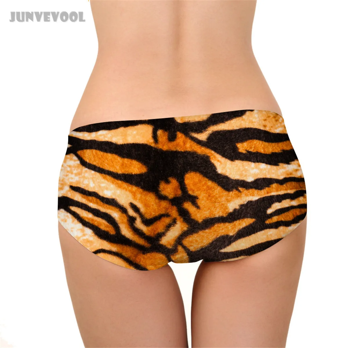 Леопардовые трусики женское нижнее белье Для женщин микс Цвет с мехом Тигр