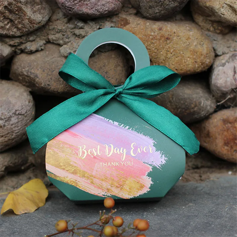 Свадебные бумажные коробки для шоколада упаковка конфетная Подарочная коробка