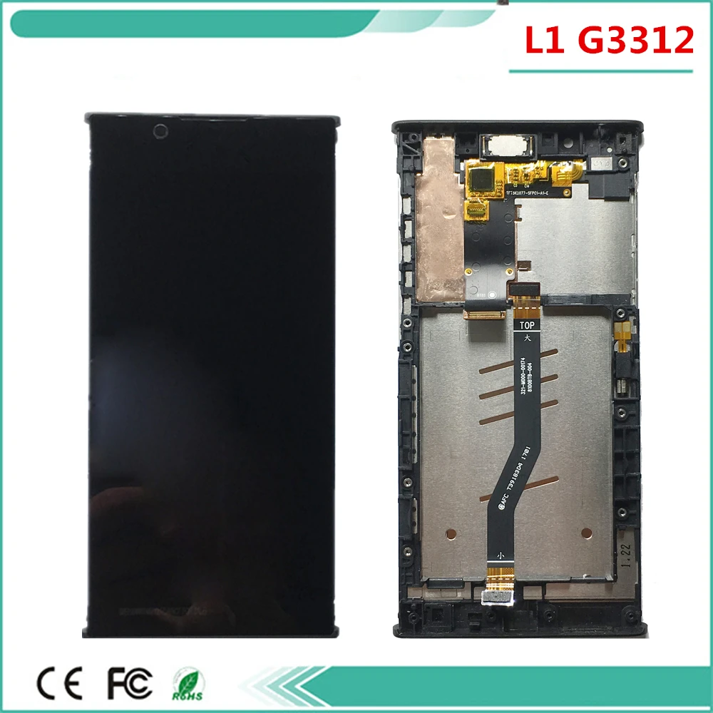 5 оригинальный дигитайзер сенсорного ЖК-экрана в сборе для SONY Xperia L1 дисплей с