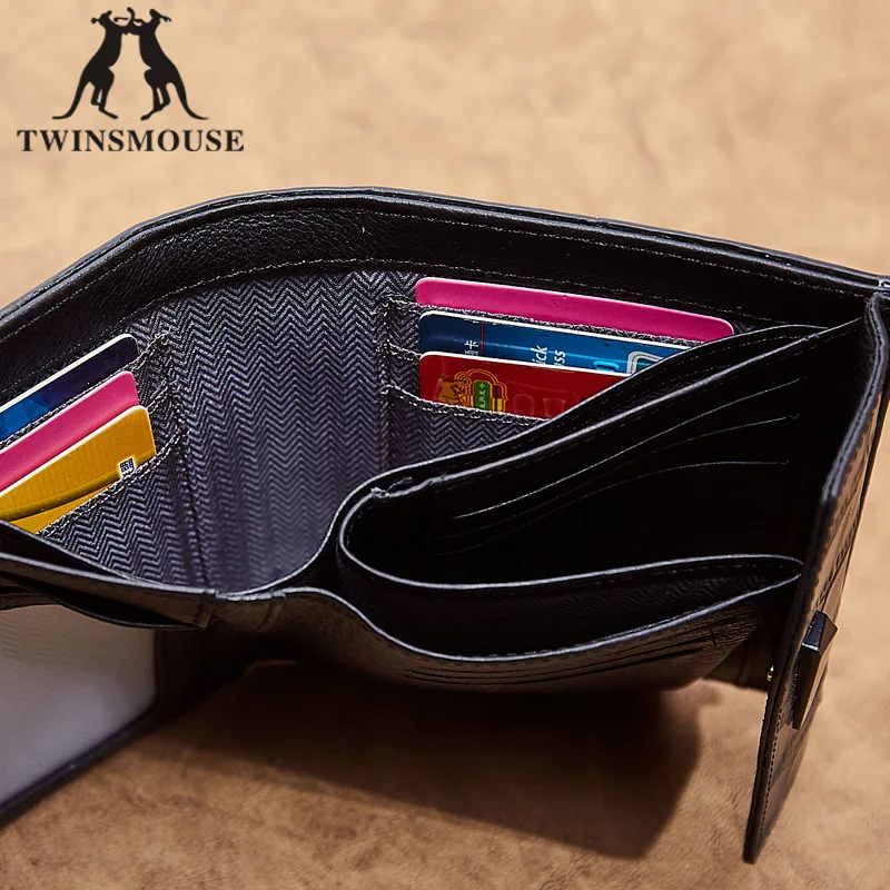 Fashion short paragraph multi-card wallet Simple trend ladies wild High capacity buckle bag |