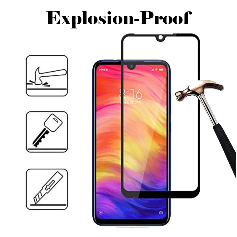 Защитное стекло для xiaomi redmi note 7 pro закаленное защитное note7 ksiomi xiomi экрана note7pro 7pro