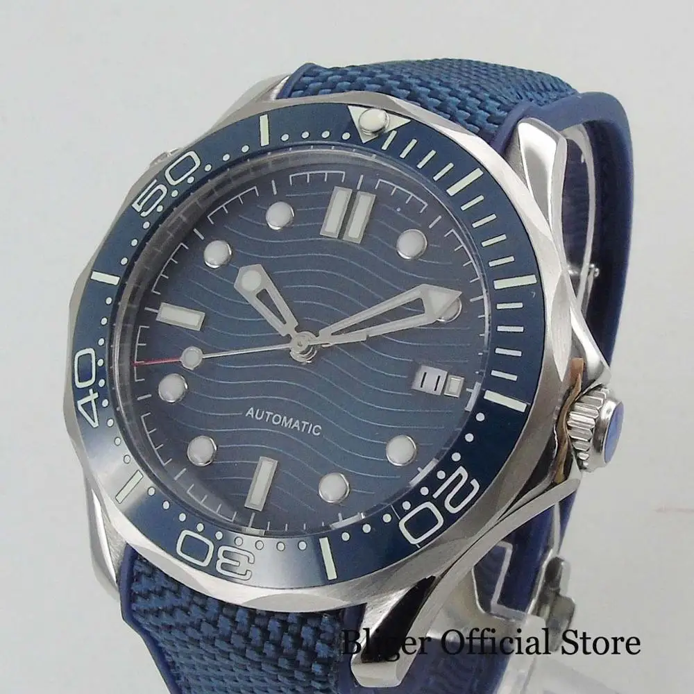 

BLIGER Nologo Super Luminous Automatic Men's Watch With Sapphire Glass 41mm Wristwatch Date Diaply 21 Jewels MIYOTA 8215