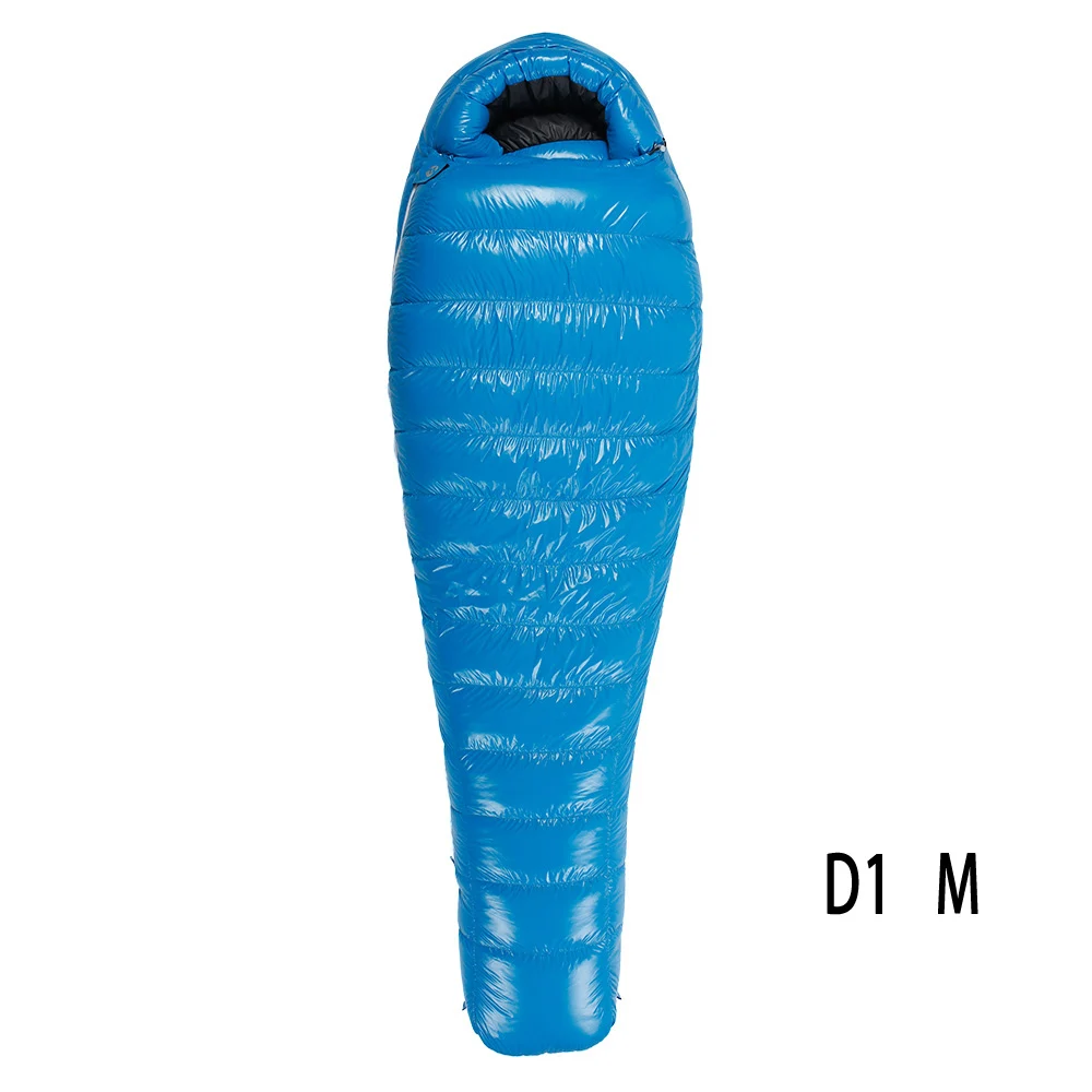 D1 M blue Мумия спальный мешок Сверхлегкий альпинизмом спальный мешок для всех сезонов походов и кемпинга на открытом воздухе Мумия мешок W/компрессионный мешок - Цвет: D1 M blue