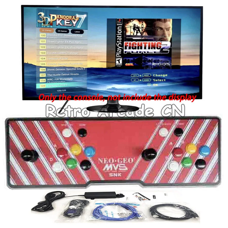 109 шт. 3D игры Pandora 7/10 Аркада 2362 в 1 домашняя игровая консоль с джойстиками КНОПКИ Ретро видео машина 2 плеера на ТВ