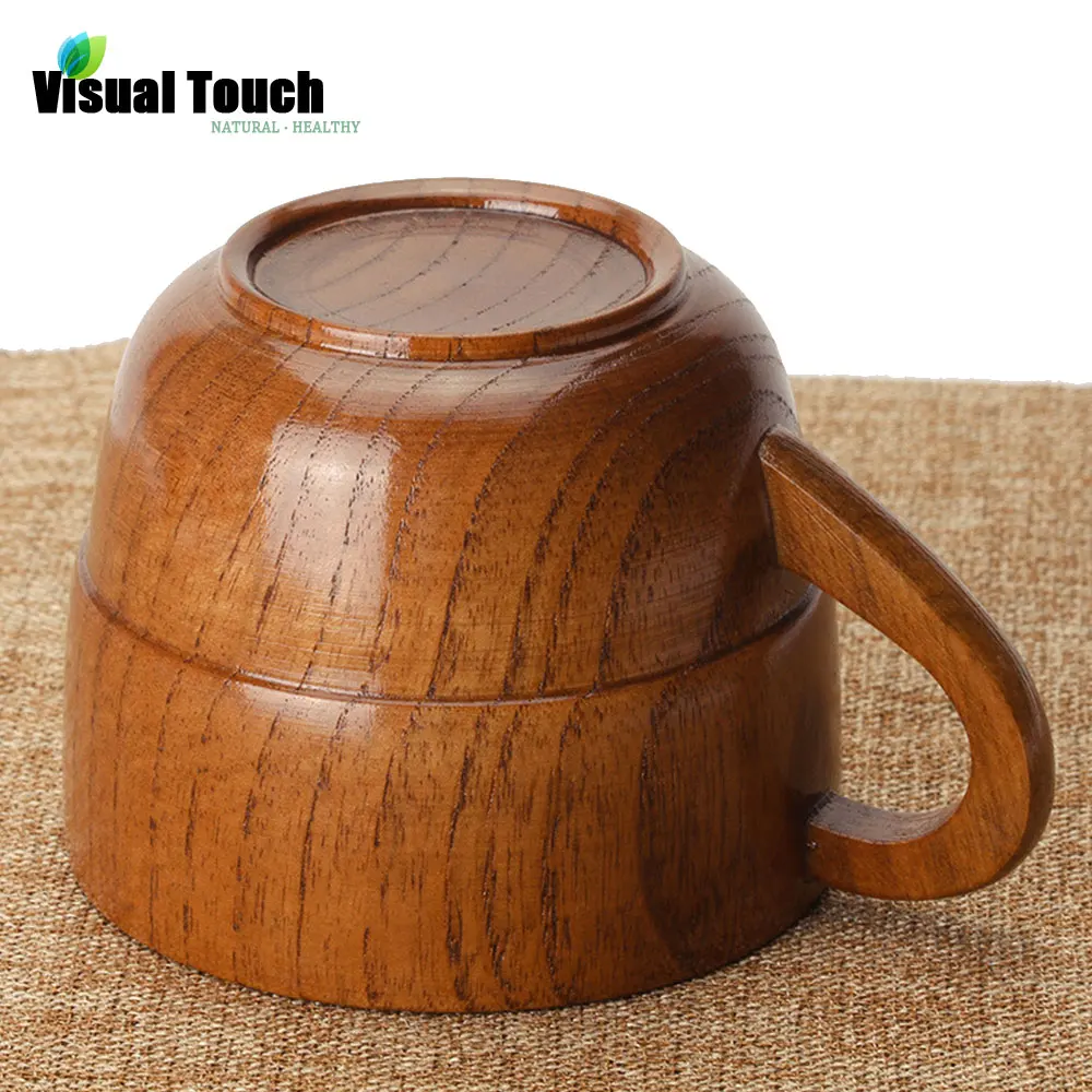 Деревянная кружка с рукояткой деревянная посуда ручной работы инструменты для